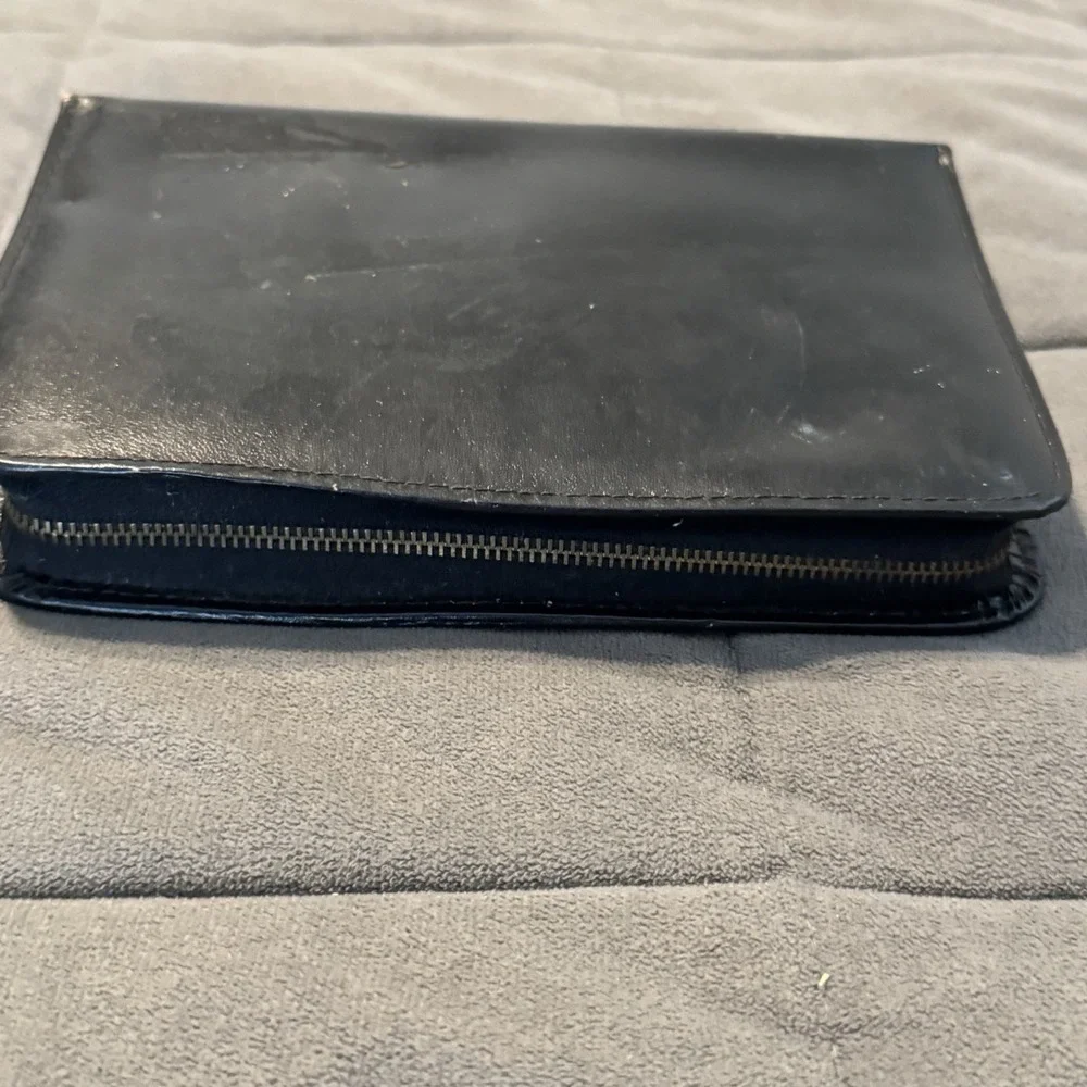 Vintage Dopp‎ Men's Black Leather Travel Grooming Kit Case